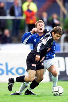Stefan Selakovic, Halmstad och Ola Larsson, Trelleborg