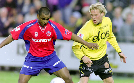 Helsingborgs Alvaro Santos mot Elfsborgs Johan Sjöberg