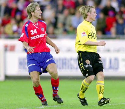 Helsingborgs Jesper Jansson mot Elfsborgs Fredrik Berglund