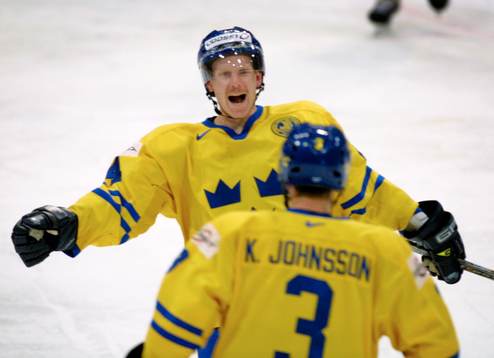 Ishockey, VM, Sverige - Ryssland, (jubel), Daniel