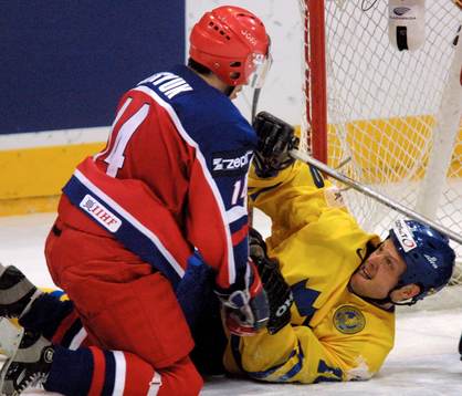 Pavel Datsyuk och Andreas Johansson