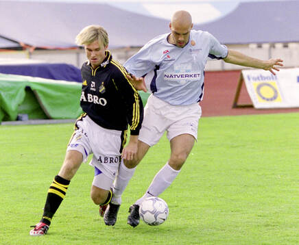 AIK:s Andreas Andersson mot Malmös Daniel Majstorovic
