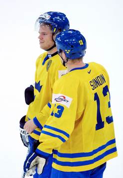 Fredrik Modin och Mats Sundin depp