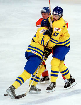 Henrik Sedin och Mathias Johansson, Sverige