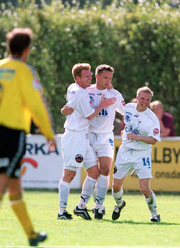 Glädje i IFK Malmö sedan Jörgen Svensson gjort 1-0