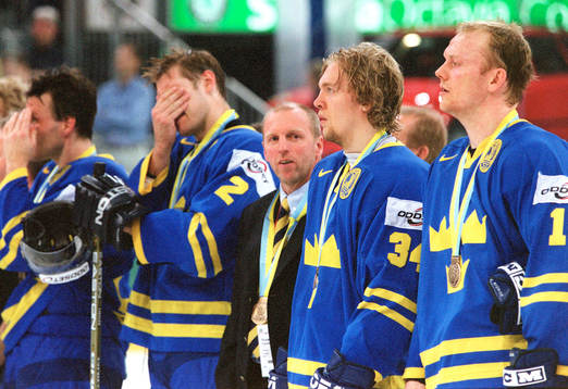 Mattias  Öhlund, Tommy Tomth, Daniel Tjärnqvist och Mats