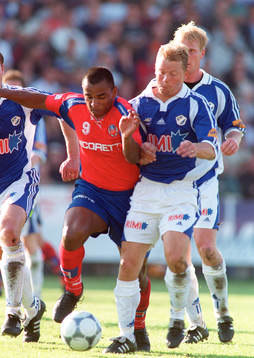 Robert Andersson, Halmstad och Alvaro Santos, Helsingborg