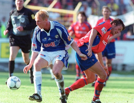 Petter Hansson, Halmstad och Michael Hansson, Helsingborg