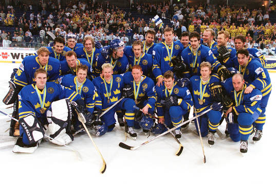 Sverige, lagbild med bronsmedaljer