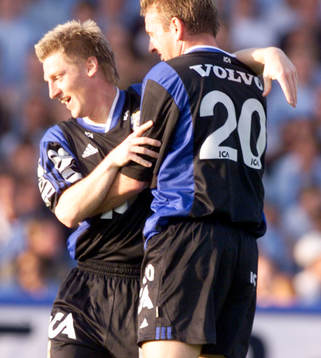 Tomas Rosenkvist och Jimmy Svensson, Göteborg jublar