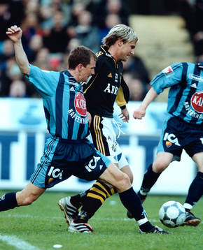 fotboll Allsvenskan AIK - Djurgården . Niclas Rasck, DIF