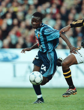 fotboll Allsvenskan AIK - Djurgården . Jones Kusi-Asare,