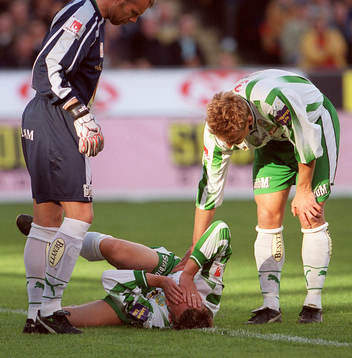 Peter Markstedt, Hammarby skadad. Skada