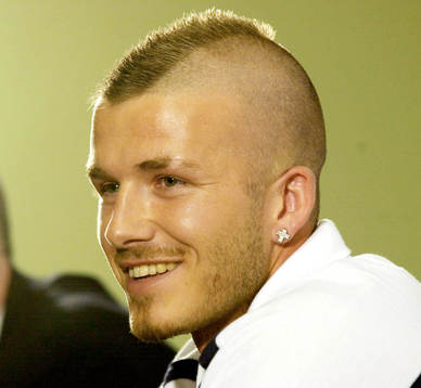 David Beckham, huvud, hår, frisyr
