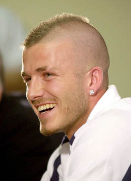 David Beckham,huvud, hår, frisyr