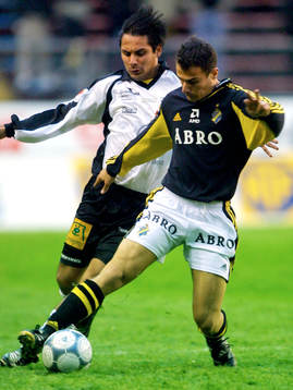 Jonas Lind, Häcken och Sharbel Touma, AIK