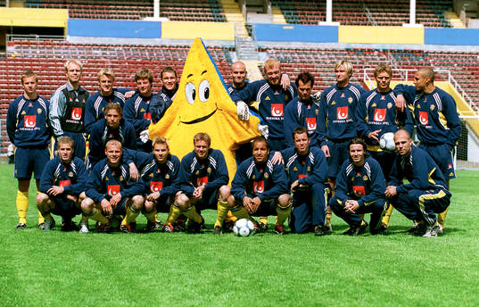 Fotboll, Sverige, Maskot, lagbild