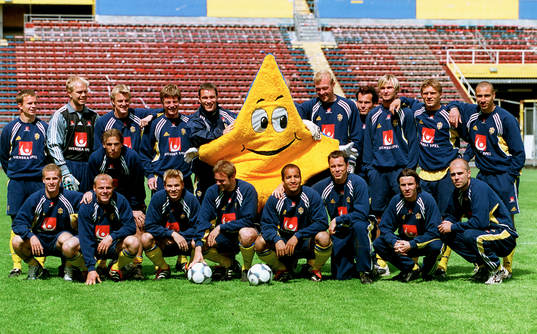 Fotboll, Sverige, Maskot, lagbild