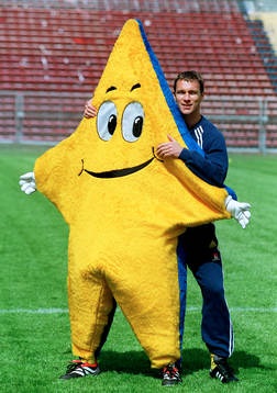 Fotboll, Sverige, Maskot, Patrik " Bjärred" Andersson.