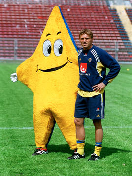Fotboll, Sverige, Maskot, Marcus Allbäck