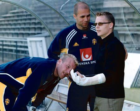 fotboll, Sverige, Magnus Hedman, Teddy Lucic och Karl