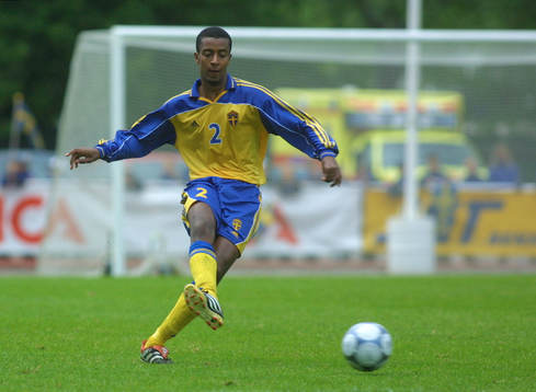 Fotboll, U21, Sverige-Slovakien Benjamin Kibebe