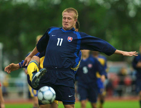 Fotboll, U21, Sverige-Slovakien Maros Klimpl och Zlatan