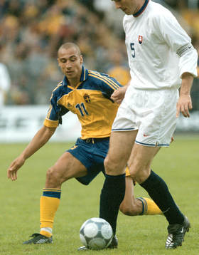 Henrik Larsson och Stanislav Varga