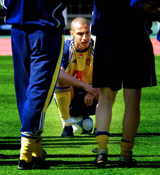 Fotboll, VM-Kval, Träning, Henrik Larsson, Sverige