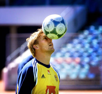 Fotboll, VM-Kval, Träning, Sverige, Marcus Allbäck