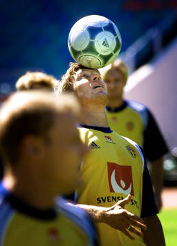 Fotboll, VM-Kval, Träning, Sverige, Marcus Allbäck