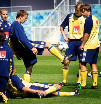 Fotboll, VM-Kval, Träning, Tobias Linderoth, Sverige