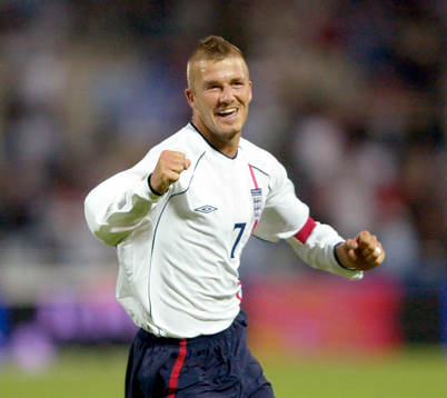 David Beckham, England jubel