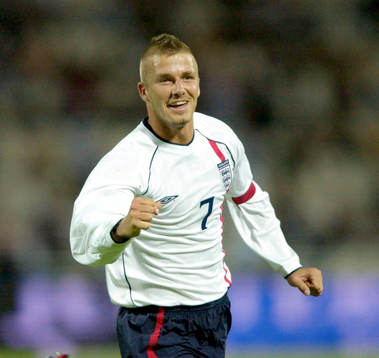 David Beckham, England jubel