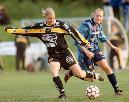 Hanna Marklund Umeå och Sara Johansson Djurgården