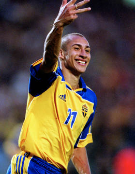 Henrik Larsson (Henke Larsson), Sverige, jubel