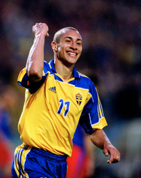 Henrik Larsson (Henke Larsson), Sverige, jubel