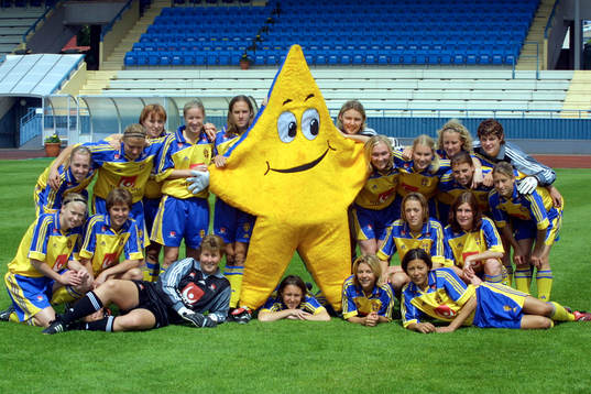 fotboll damlandslaget, Sverige, maskot, Bollis