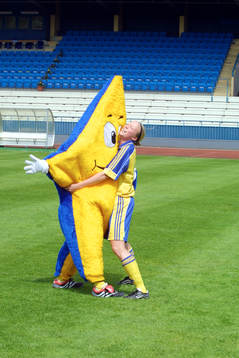 Fotboll, dam, Sverige, maskot, Bollis