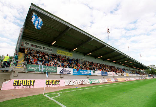 Vångavallen, Trelleborgs FF. ny läktare, Trelleborg
