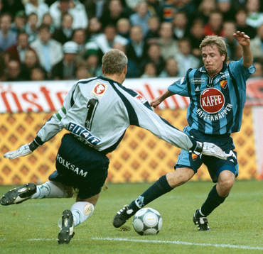 Lars Eriksson Hammarby och Christer Mattiasson Djurgården