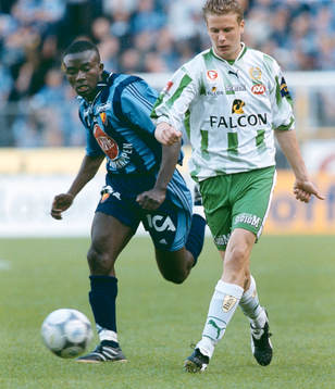 Peter Markstedt Hammarby och Jones Kussi-Assare Djurgården