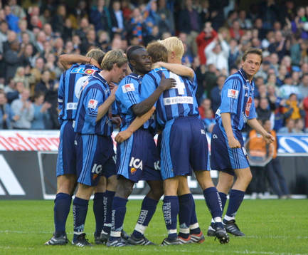 Fotboll,Allsvenskan, Djurgården jubel