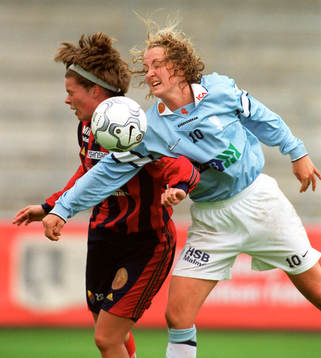Nadja Gyllander, Djurgården och Christina Albertsen,