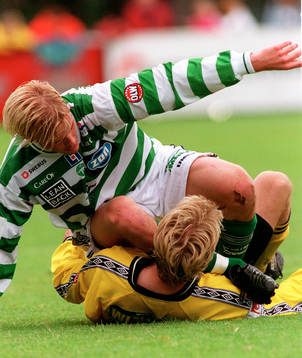 Peter Larsson, Västerås och Simon Sjöfors, Mjällby