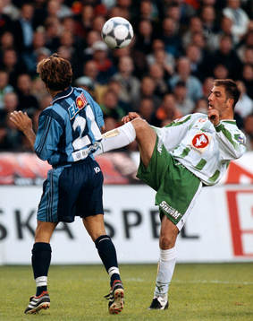 Louay Chanko Djurgården och Kennedy Bakirciougly Hammarby