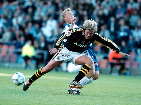 fotboll allsvenskan AIK - Halmstad. Daniel Tjernström, AIK
