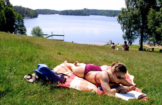 Badstrandsreportage, Delsjön