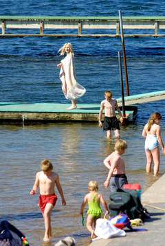 Badstrandsreportage, Fiskebäck