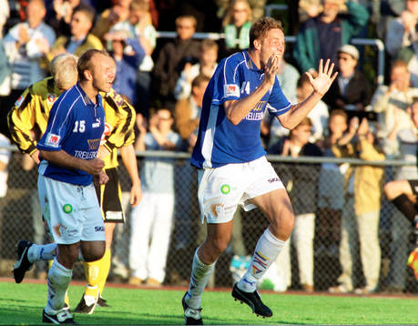 Tommi Grönlund och Mika Kottila, Trelleborg, jubel